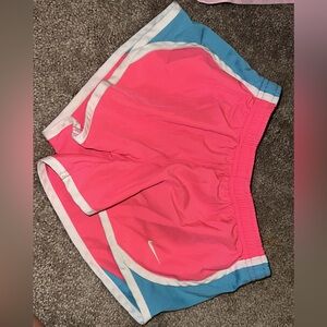 Girls pink Nike shorts